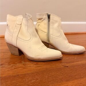 Dolce Vita Cream Ankle Booties